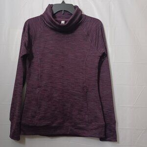 KYODAN OUTDOOR PULLOVER COWL NECK PERFORMANCE ACTIVEWEAR TOP PURPLE SIZE MEDIUM